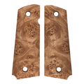 Finished Maple Burl Full Size 1911 Grips #1