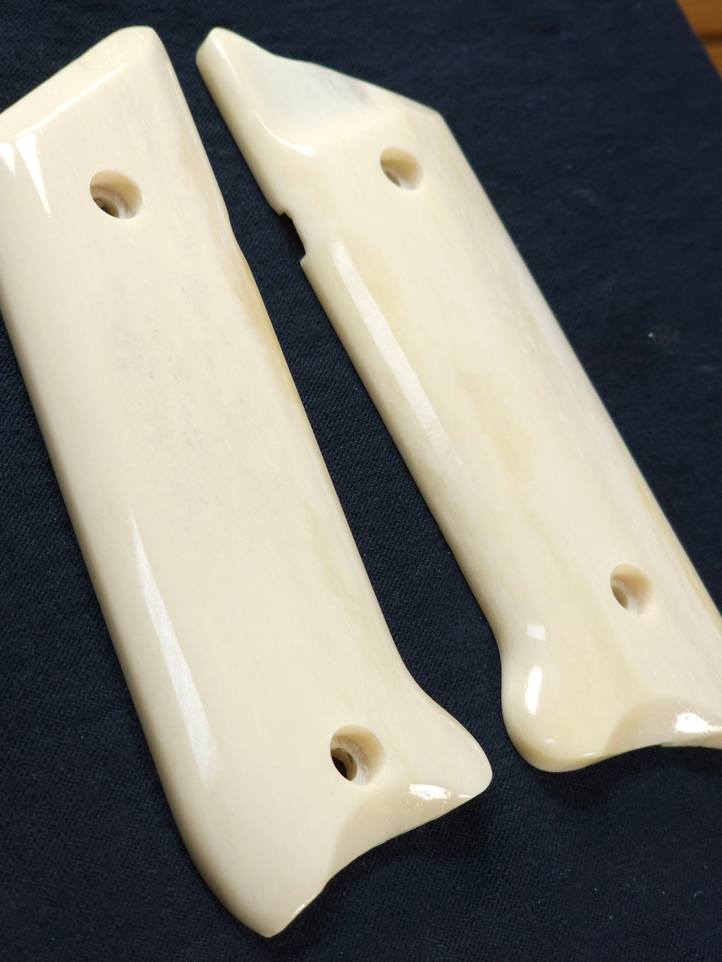Genuine Giraffe Bone Ruger Mark IV Grips