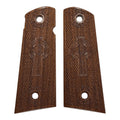 CLEARANCE - Walnut Celtic Cross #2 1911 Grips (Full Size)