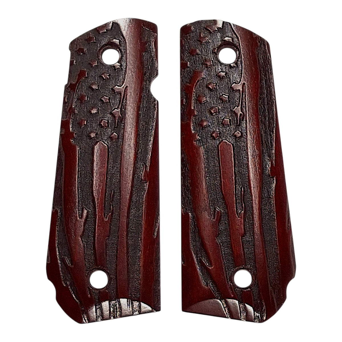 CLEARANCE - Rosewood American Flag 1911 Grips (Full Size)