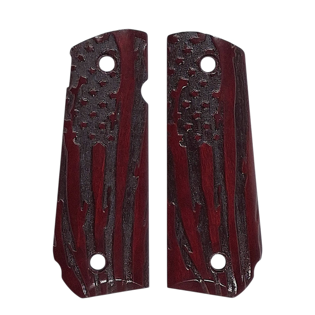 CLEARANCE - Rosewood American Flag 1911 Grips (Full Size)