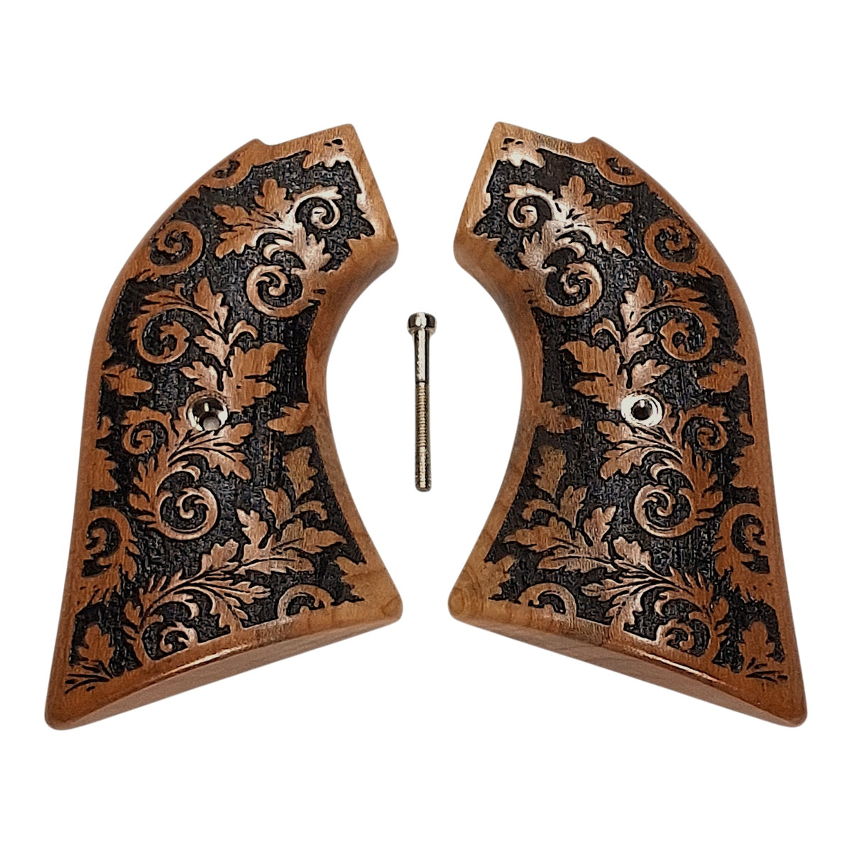 CLEARANCE - Cherry Inked Floral Heritage Rough Rider Grips