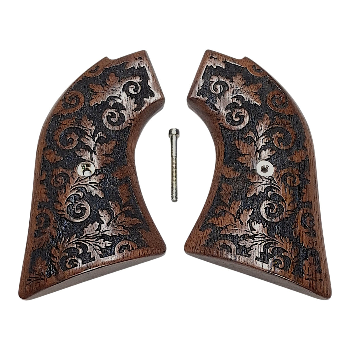 CLEARANCE - Walnut Inked Floral Heritage Rough Rider Grips