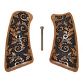 CLEARANCE - Cherry Inked Floral Ruger Gp100 Grip Inserts
