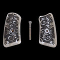 CLEARANCE - Pearl Floral Scroll Ruger Sp101 Grip Inserts