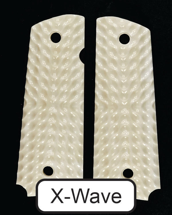 Cross Grain Faux Ivory 1911 Grips (Full Size)
