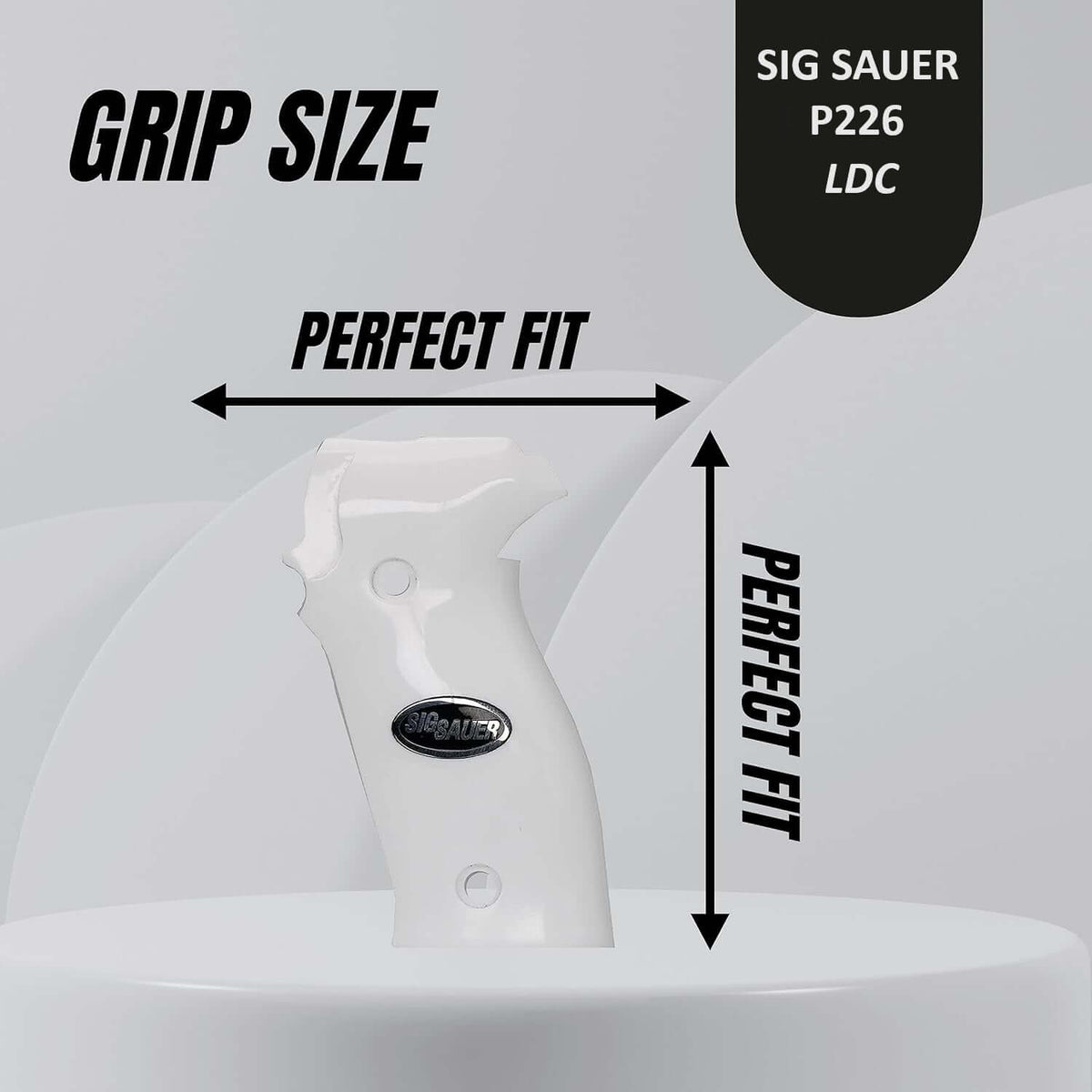 Compatible with Sig Sauer P226 LDC II and LDC 2 Acrilic Grips