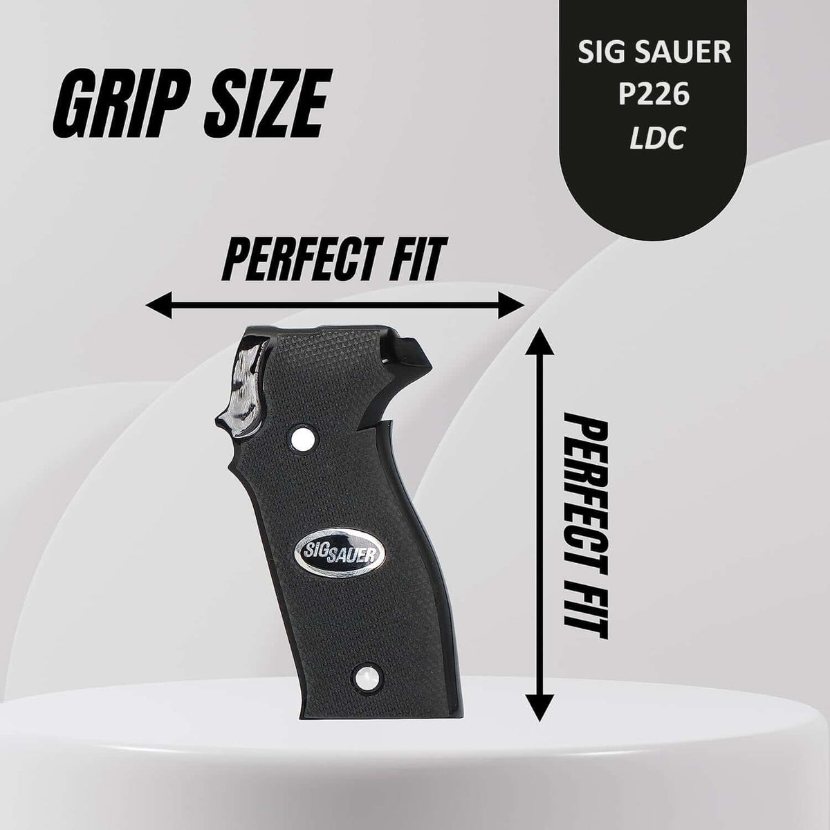 Compatible with Sig Sauer P226 LDC II and LDC 2 Acrilic Grips
