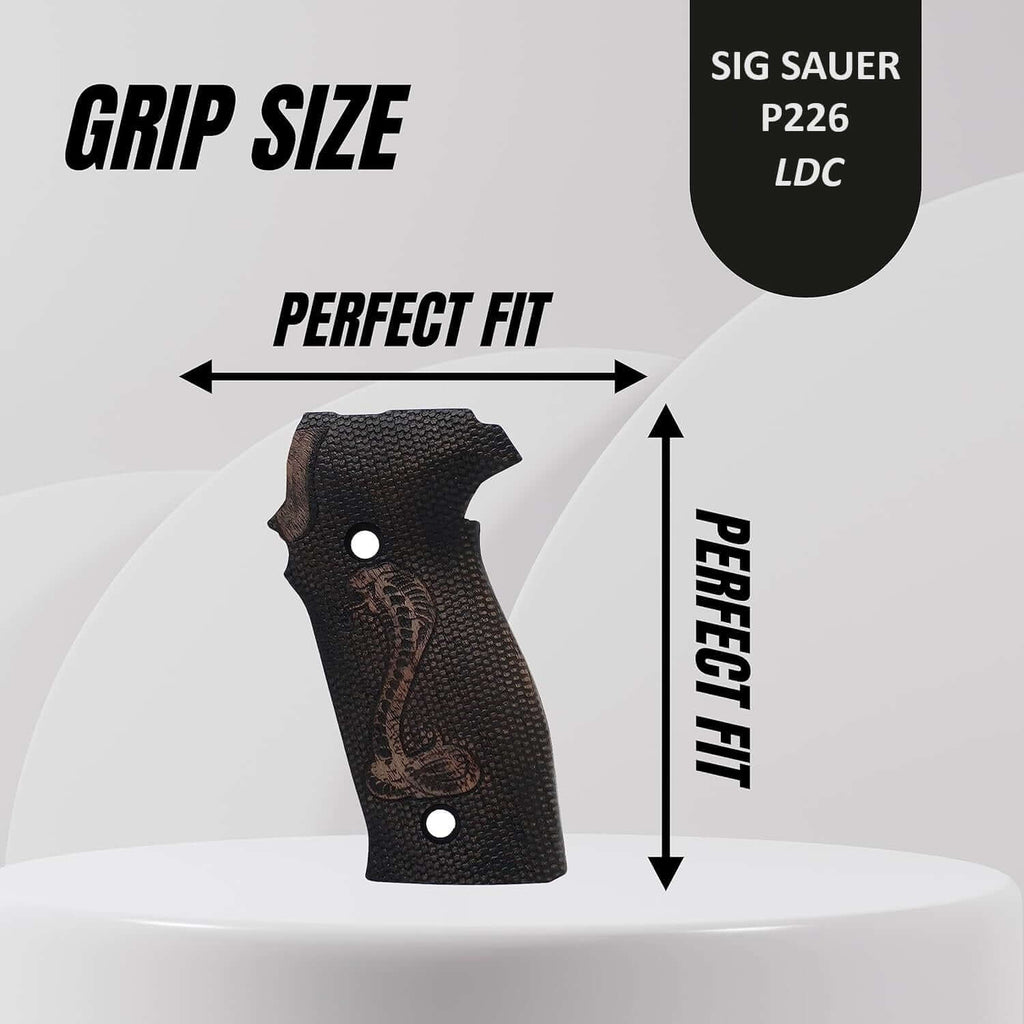 Compatible with Sig Sauer P226 LDC II and LDC 2 Acrilic Grips