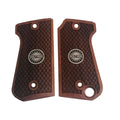 Compatible with Astra Model 4000 Gun Grips Silver Metal