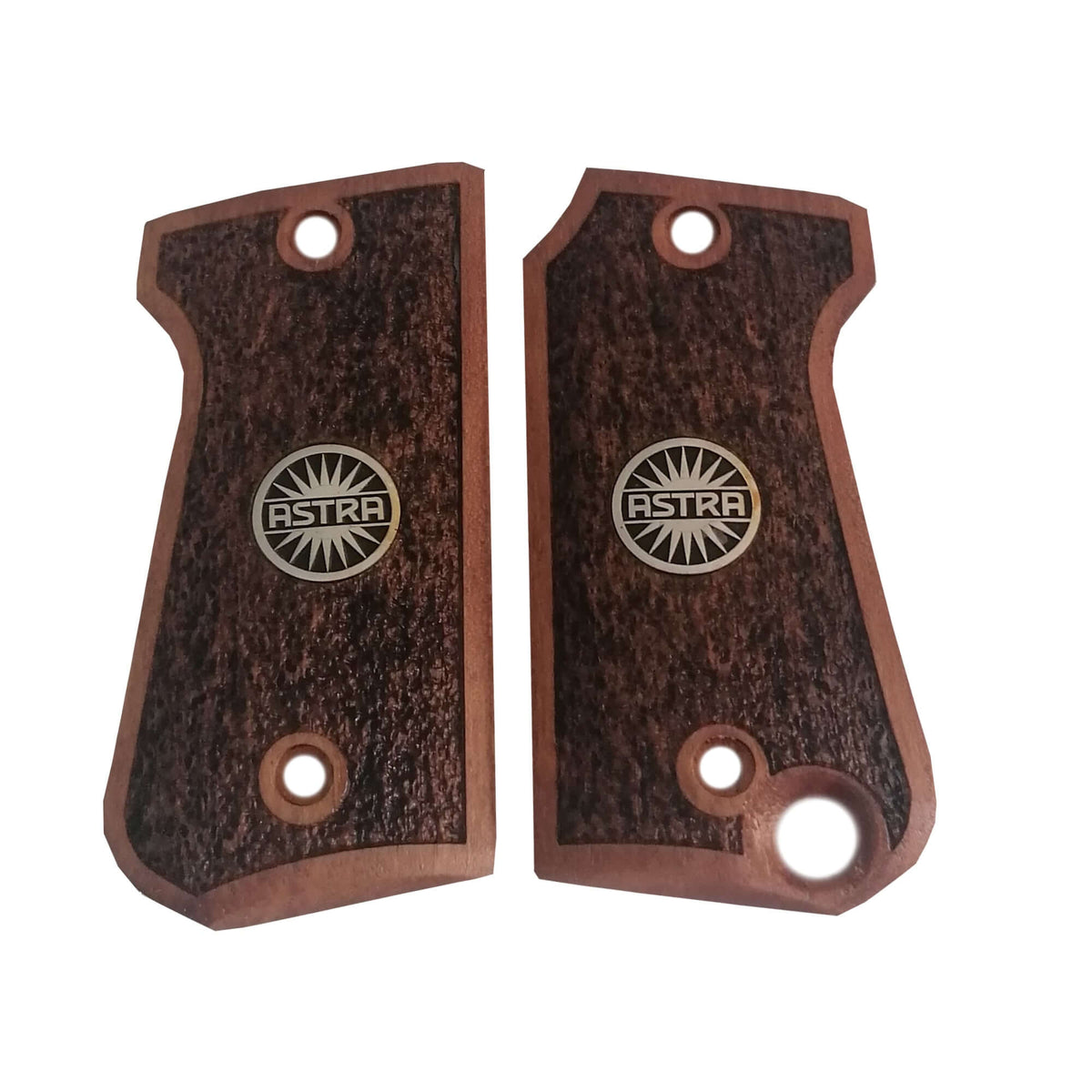 Compatible with Astra Model 4000 Gun Grips Silver Metal