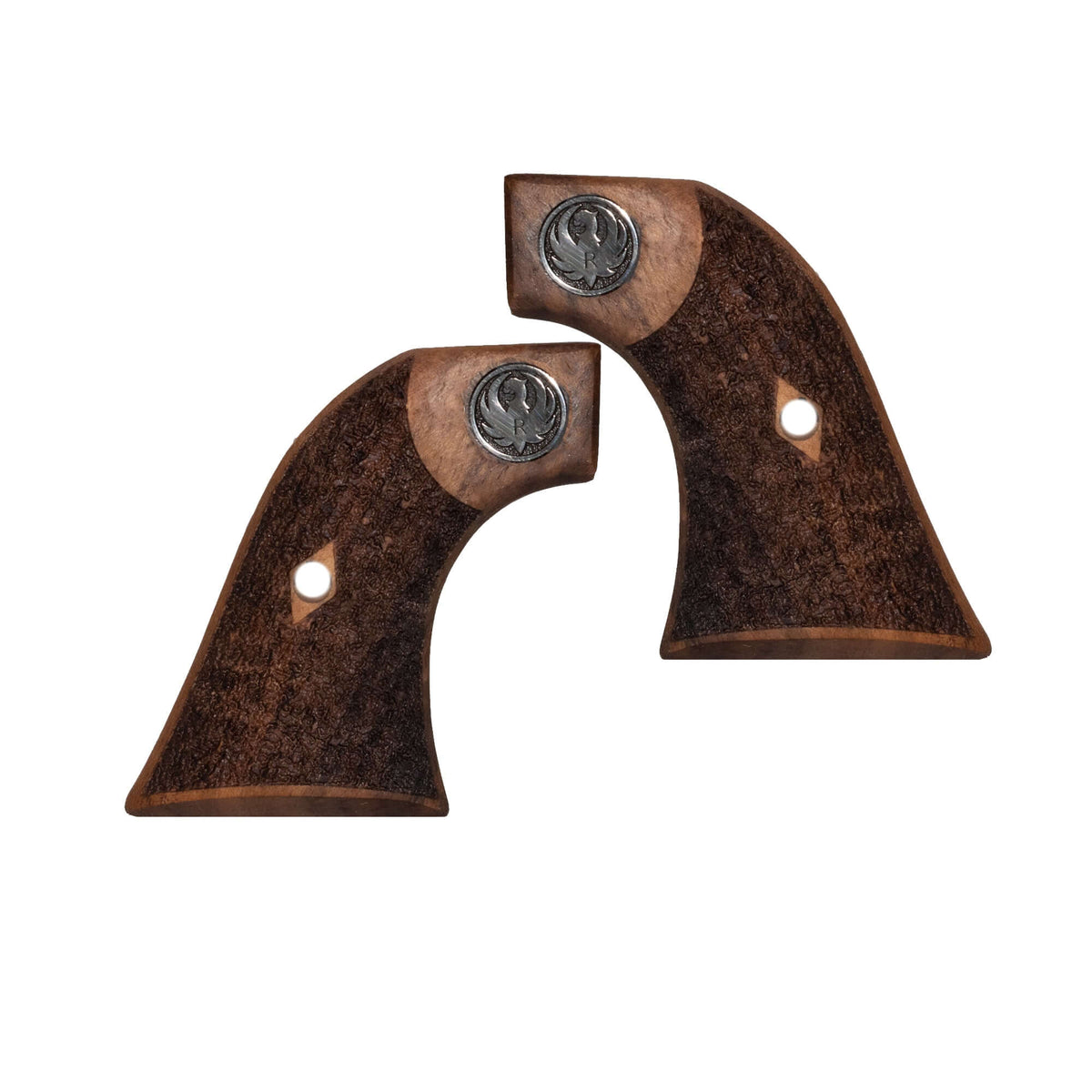 Compatible with Ruger New Vaquero Gun Grips Silver Metal