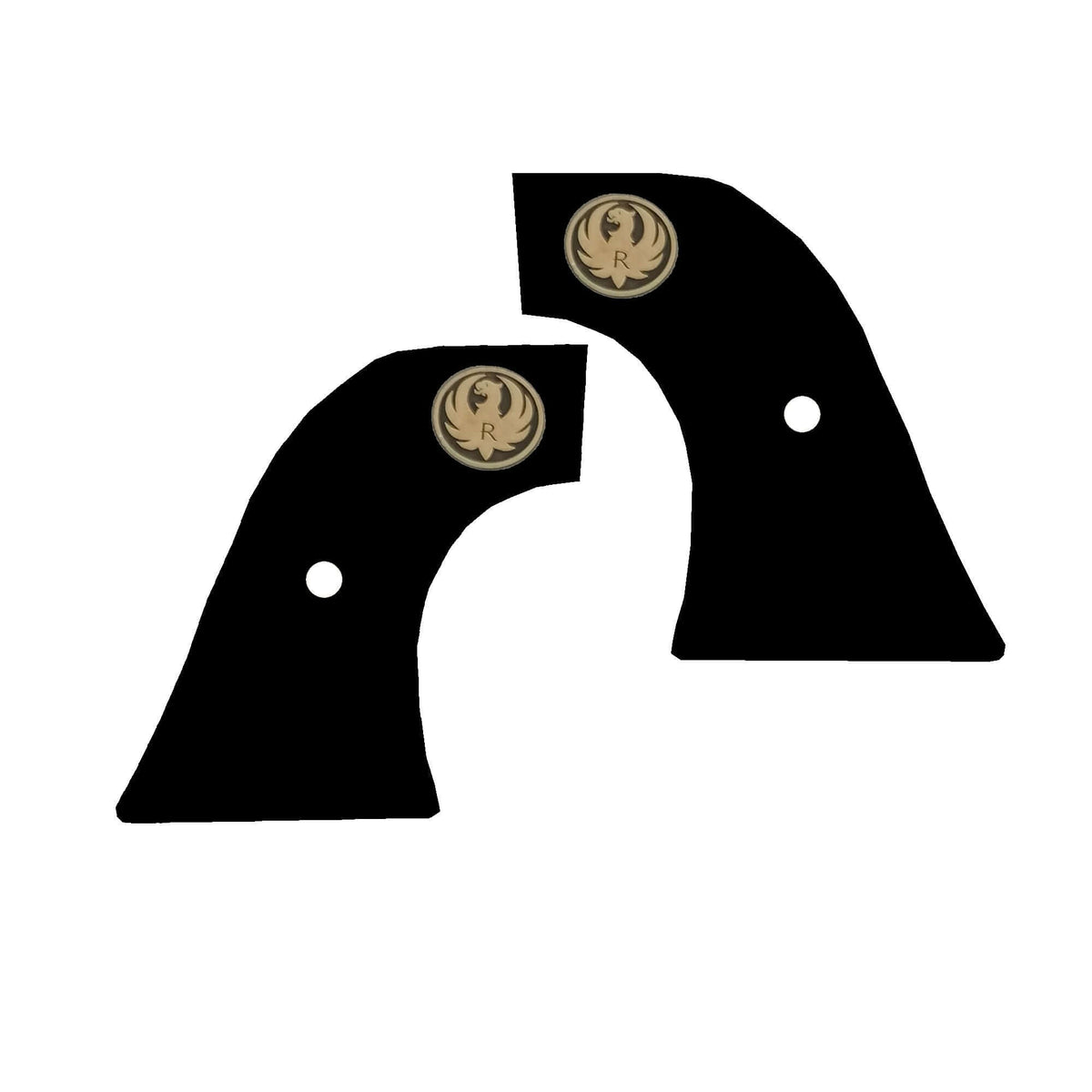 Compatible with Ruger New Vaquero Gun Grips Acrylic Gold Metal