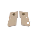 Compatible with Beretta F 950 Acrylic Gold Metal Gun Grips