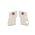 Compatible with Beretta F 950 Acrylic Gold Metal Gun Grips