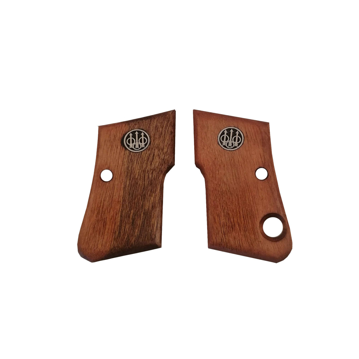 Compatible with Beretta F 950 Silver Metal Gun Grips