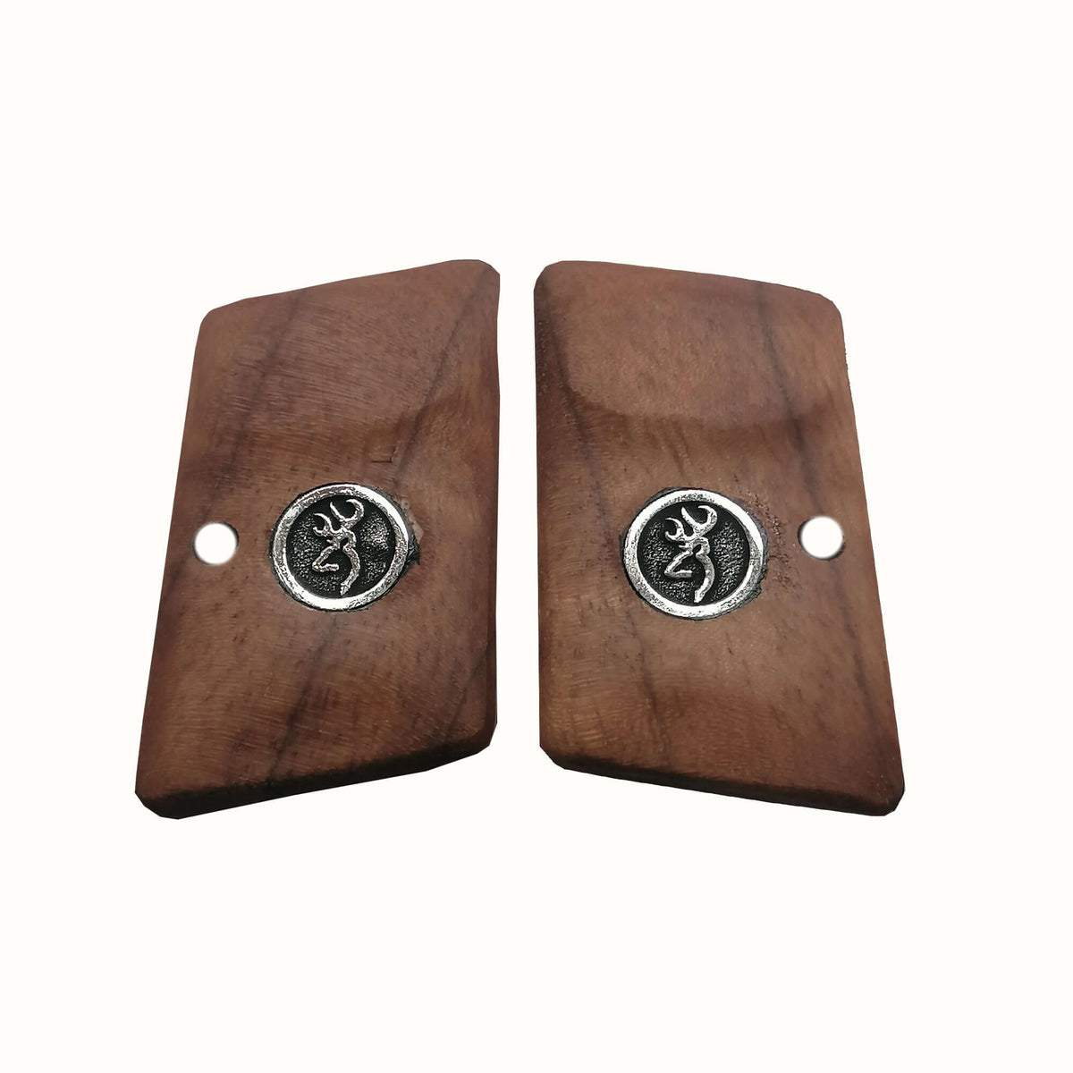 Compatible with Browning Baby Gun Grips Silver Metal
