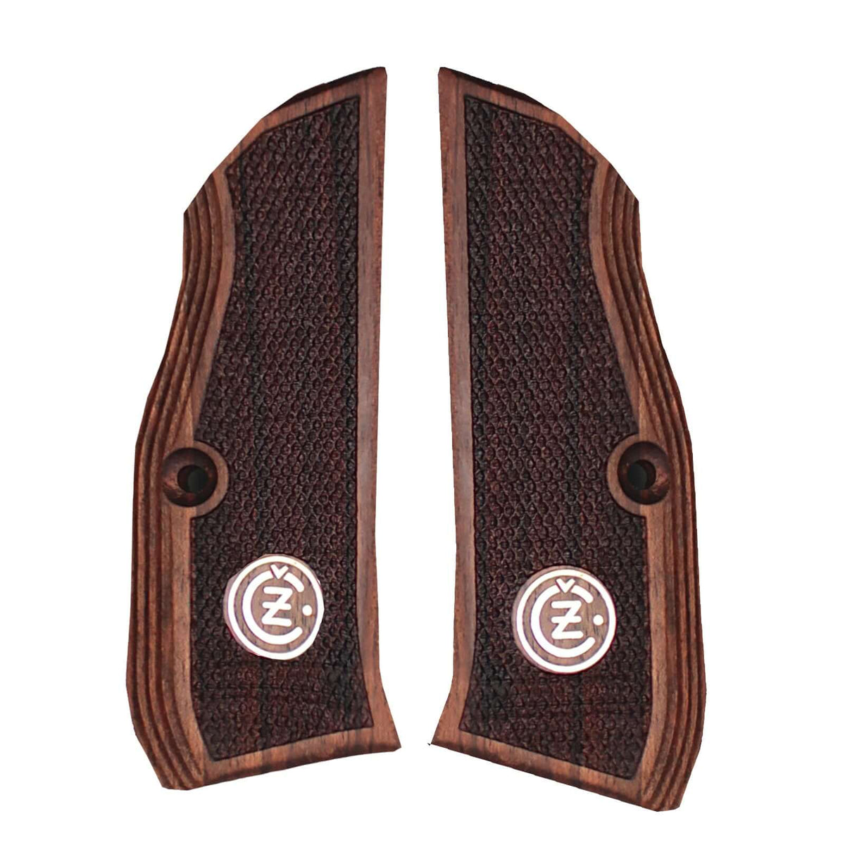 Compatible with CZ Shadow 2 Compact Gold Metal Wood Grips (Does not fit Shadow 2 Model)
