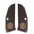 Compatible with CZ Shadow 2 Compact Gold Metal Wood Grips (Does not fit Shadow 2 Model)
