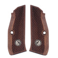 Compatible with CZ Shadow 2 Compact Gold Metal Wood Grips (Does not fit Shadow 2 Model)