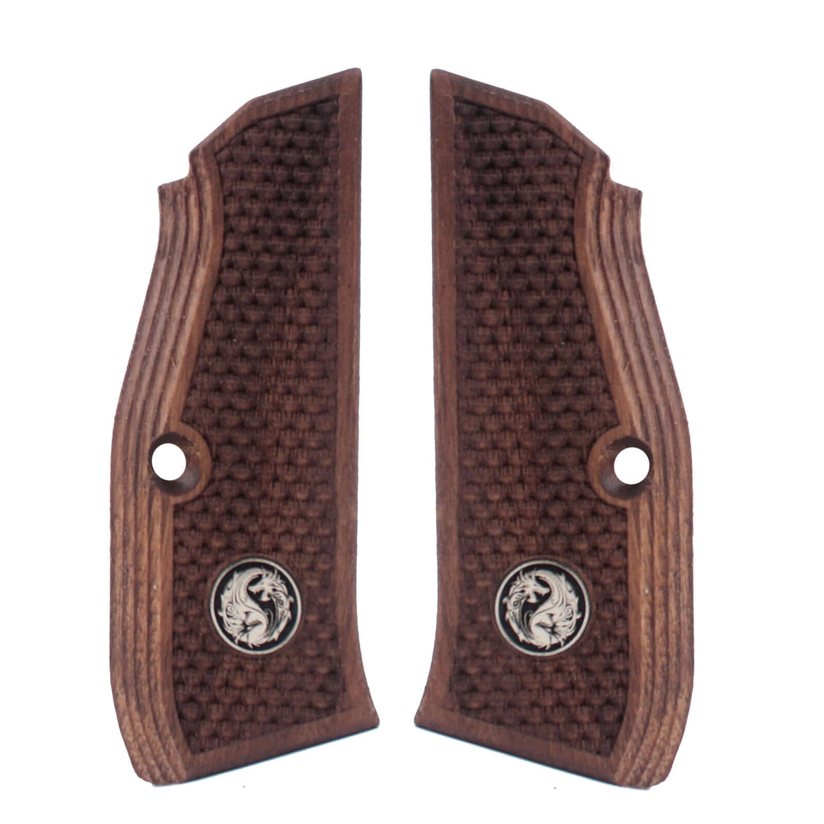 Compatible with CZ Shadow 2 Compact Gold Metal Wood Grips (Does not fit Shadow 2 Model)
