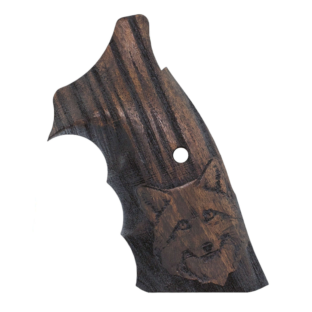 Compatible with S&W 357 KL Frame Roundbutt Wood Grips