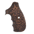 Compatible with S&W Walnut Revolver Wood Grips Silver