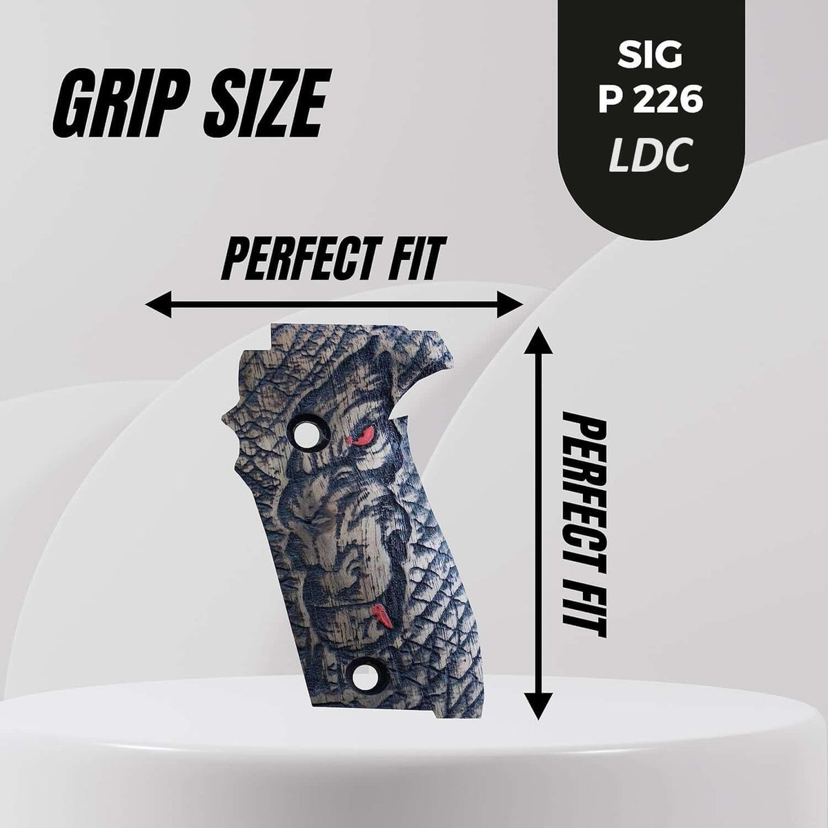 Compatible with Sig Sauer P226 LDC II and LDC 2 Walnut Wood Grips