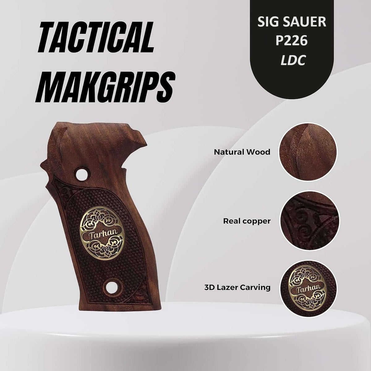 Compatible with Sig Sauer P226 LDC II and LDC 2 Acrilic Grips