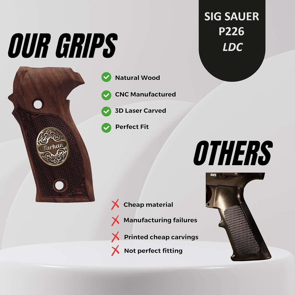 Compatible with Sig Sauer P226 LDC II and LDC 2 Acrilic Grips