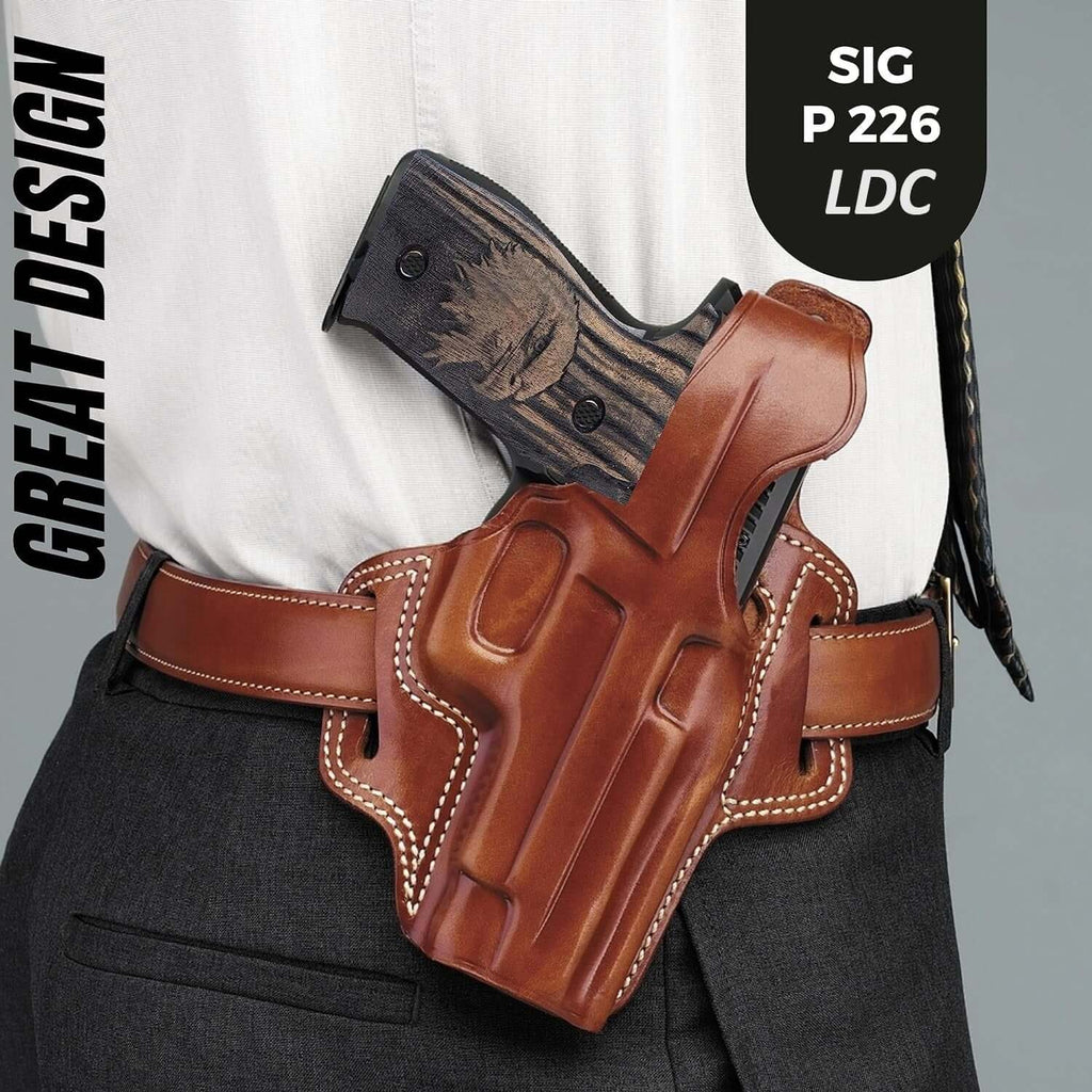 Compatible with Sig Sauer P226 LDC II and LDC 2 Walnut Wood Grips
