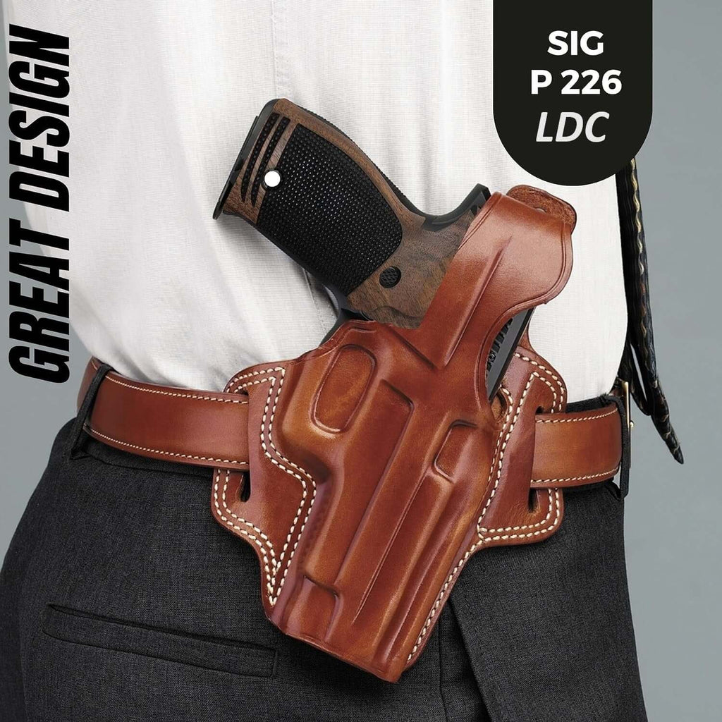 Compatible with Sig Sauer P226 LDC II and LDC 2 Walnut Wood Grips