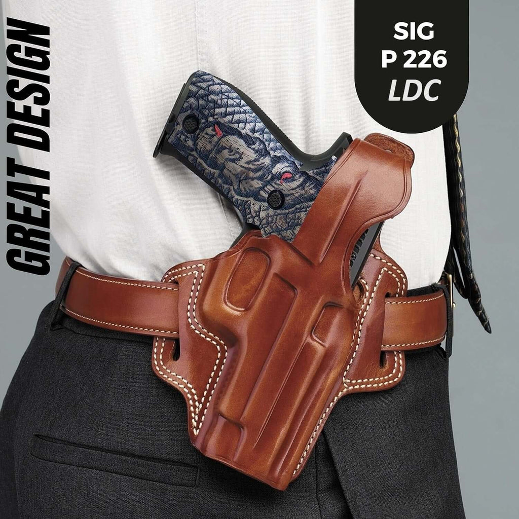 Compatible with Sig Sauer P226 LDC II and LDC 2 Walnut Wood Grips
