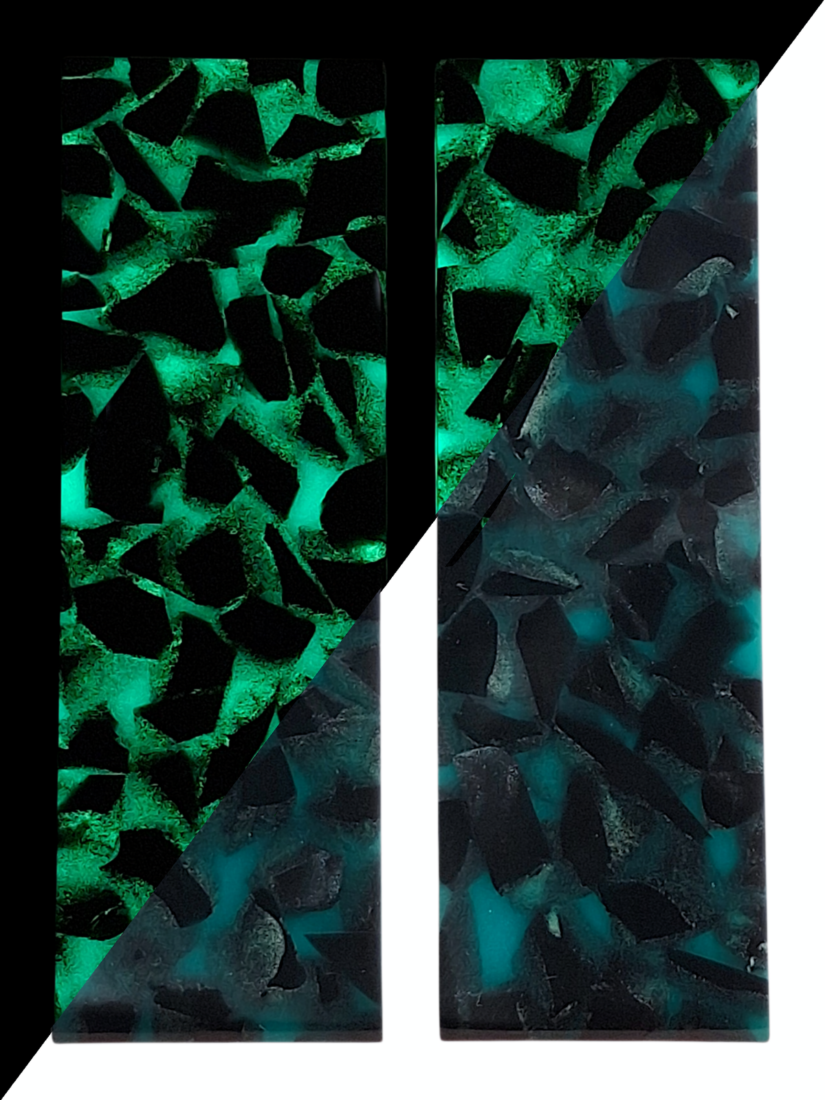 Black Ice Glow Terrazzo Pearl Scale Sets
