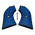 Blue & Black Reptile Printed Heritage Rough Rider Grips