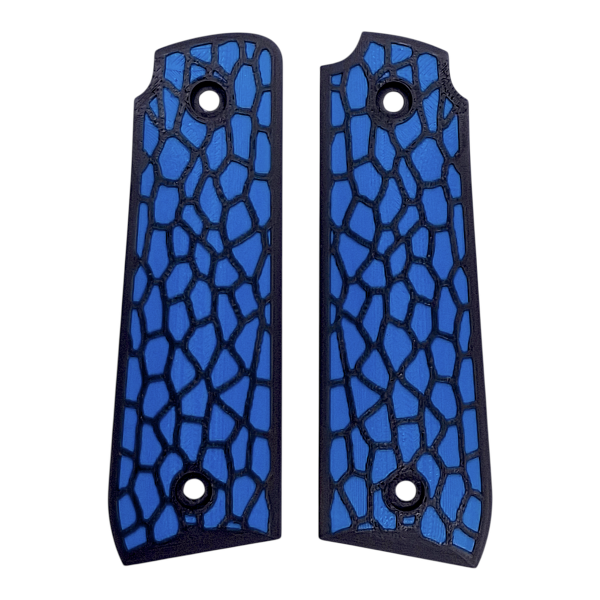Blue & Black Reptile Printed Ruger Mark IV 22/45 Grips