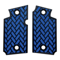 Blue & Black Weave Printed Sig Sauer P938 Grips