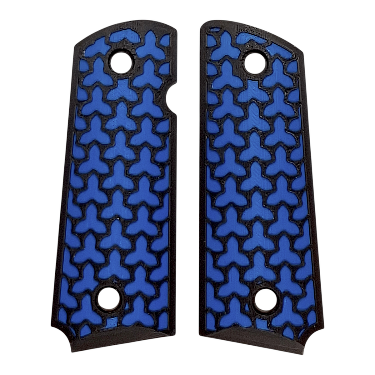 Blue & Black Fusion Printed 1911 Grips (Compact)
