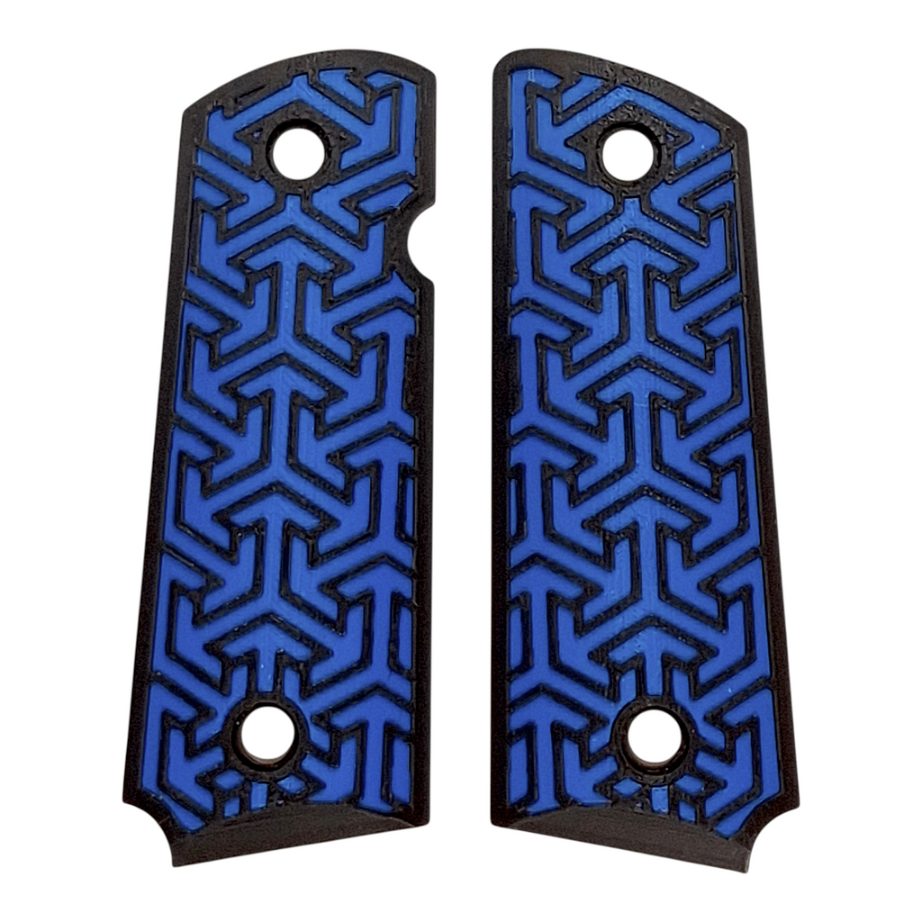 Blue & Black Tritessel Printed 1911 Grips (Compact)