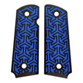 Blue & Black Tritessel Printed 1911 Grips (Compact)