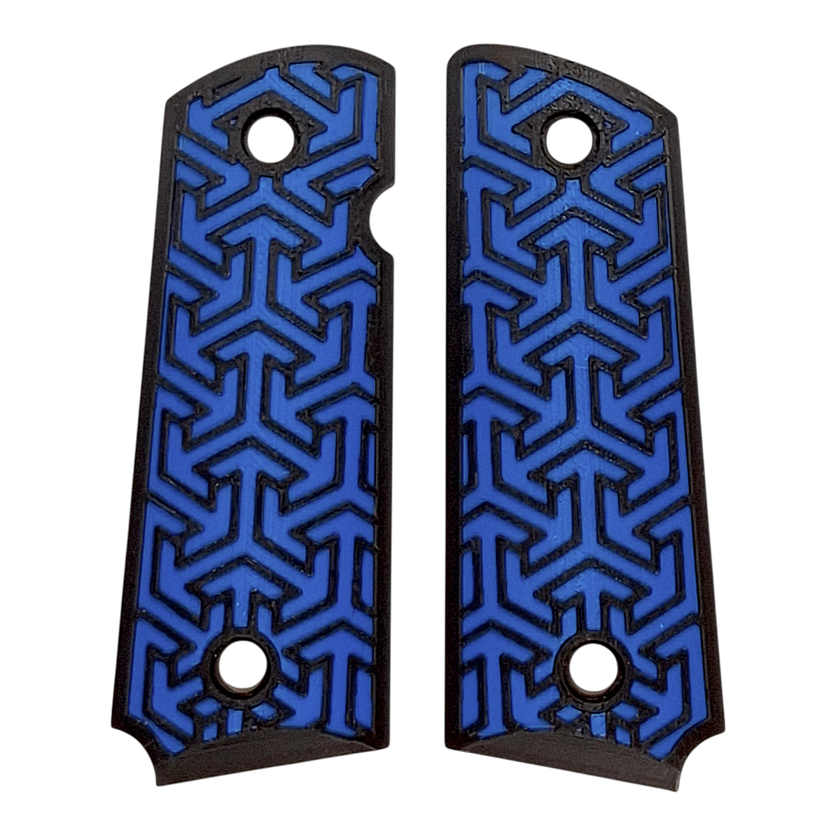 Blue & Black Tritessel Printed 1911 Grips (Compact)