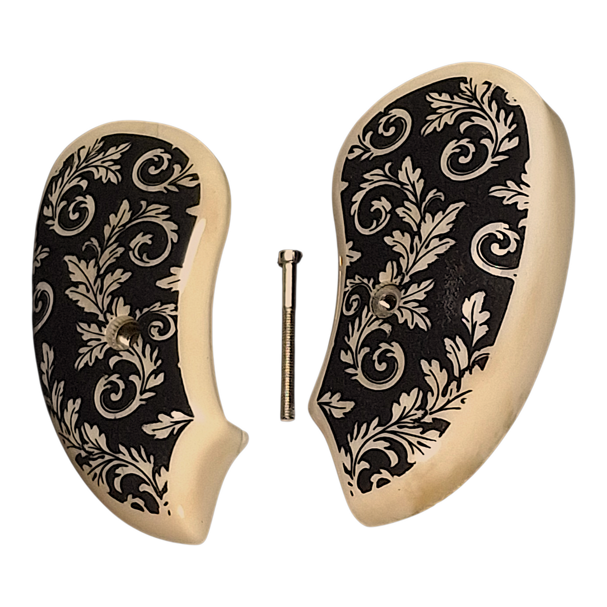 Genuine Giraffe Bone Floral Inked Extended Bond Arms Derringer Grips