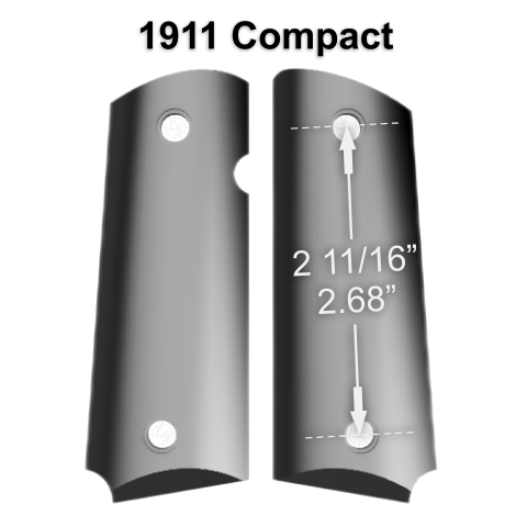 Orange & Black Honeycomb Printed 1911 Grips (Compact)