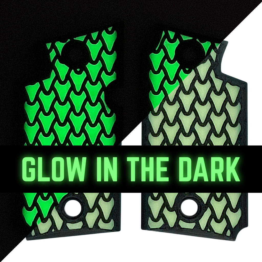 Glow in the Dark Dragon Scale Printed Sig Sauer P938 Grips