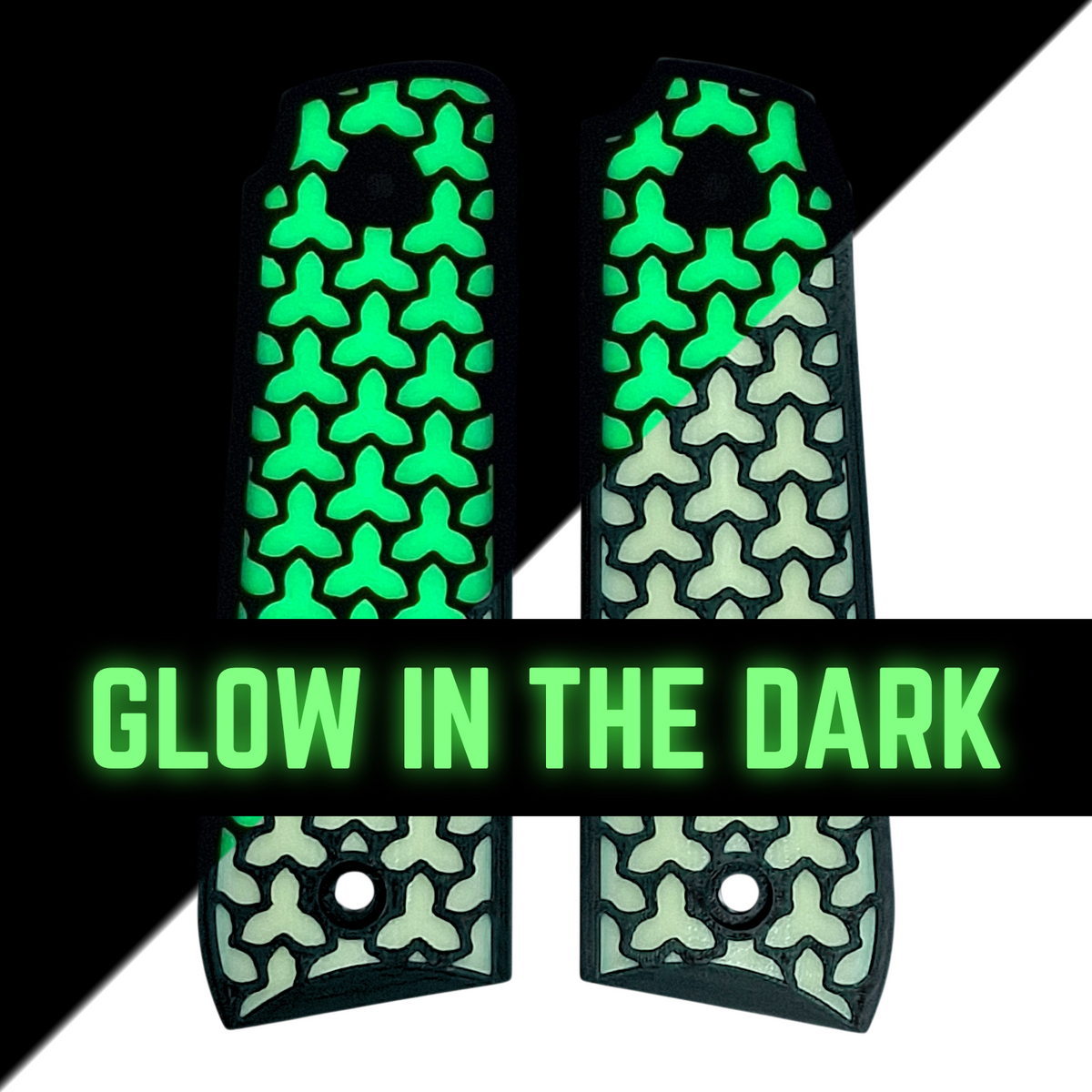 Glow in the Dark Fusion Printed Ruger Mark IV 22/45 Grips