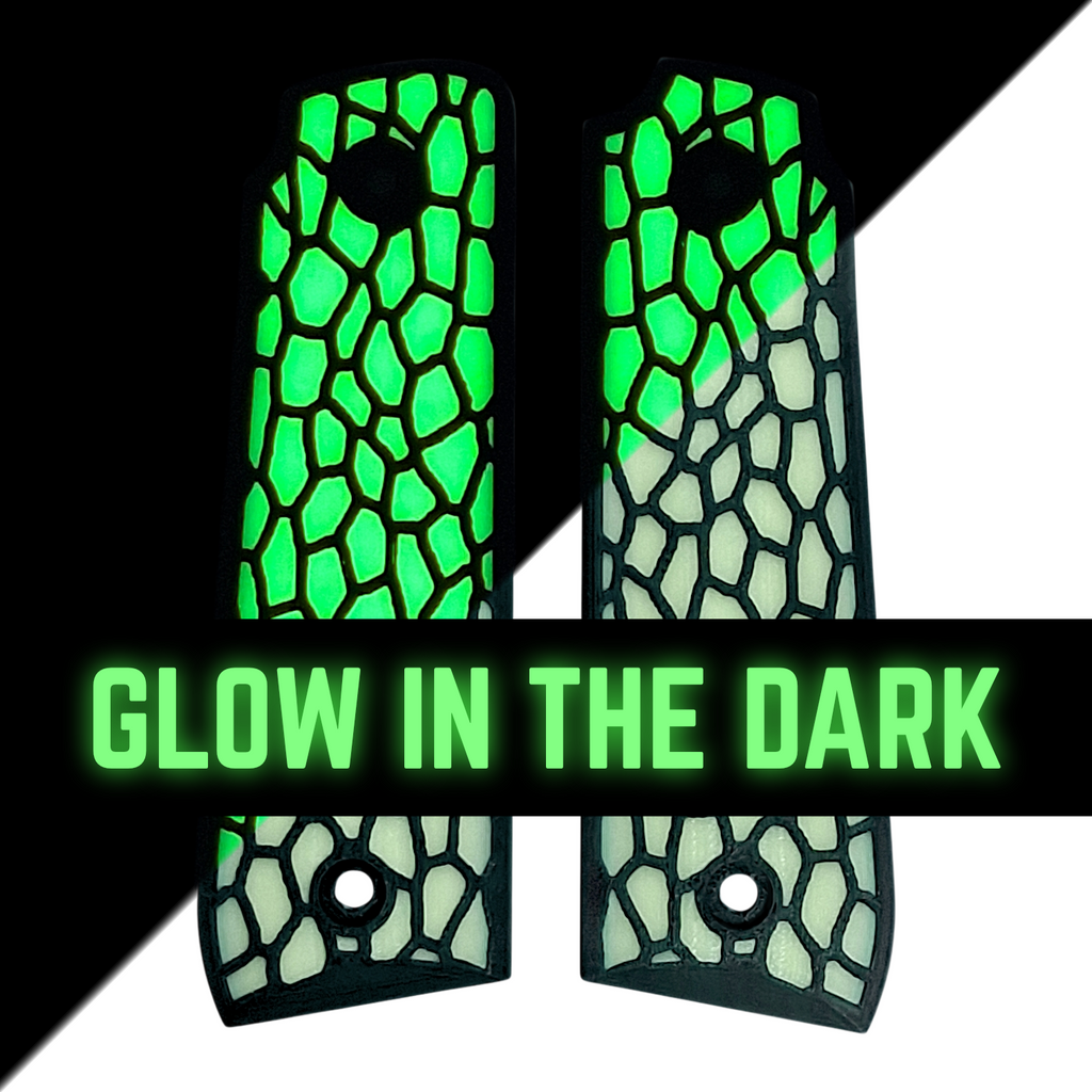 Glow in the Dark Reptile Printed Ruger Mark IV 22/45 Grips