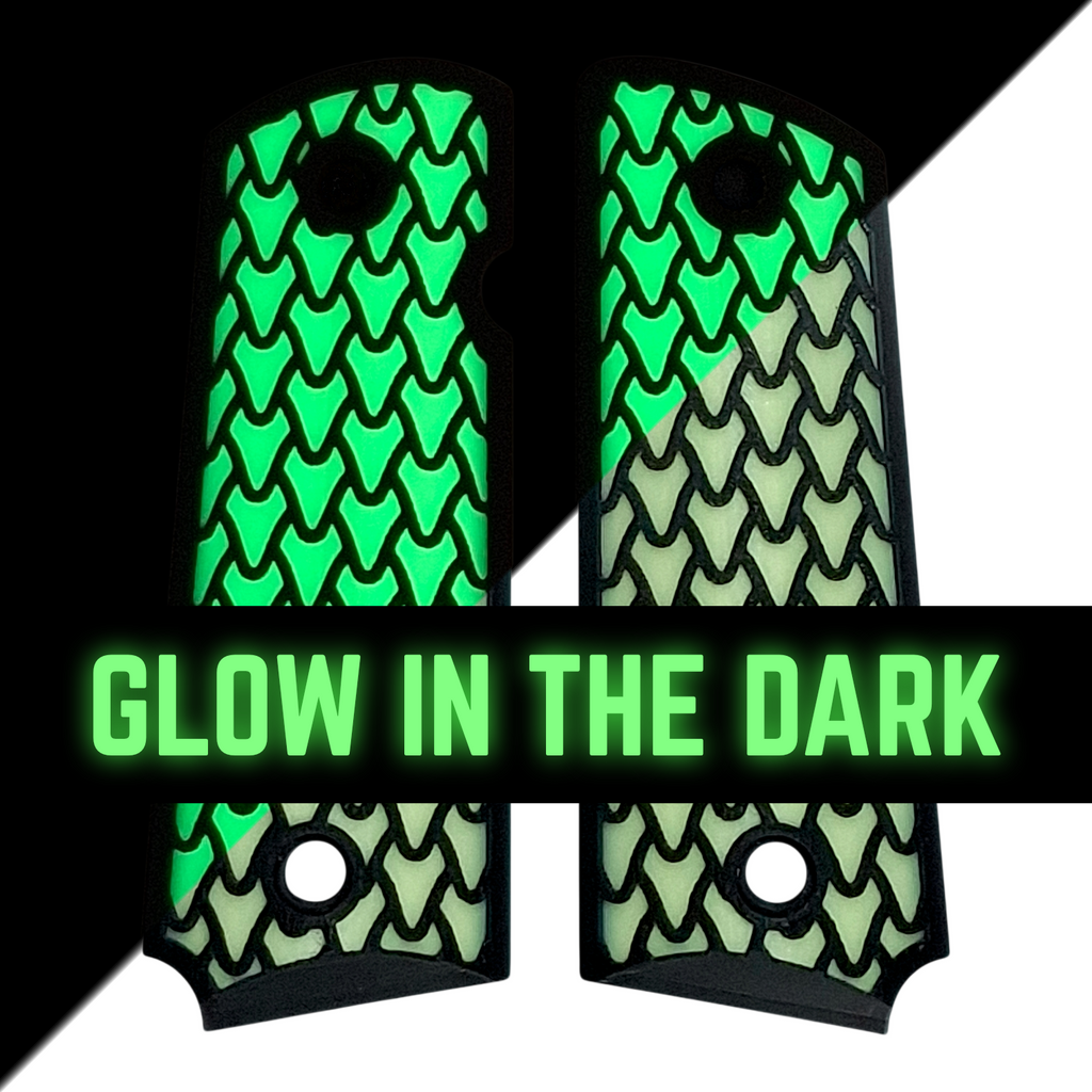 Glow in the Dark Dragon Scale Printed 1911 Grips (Compact)