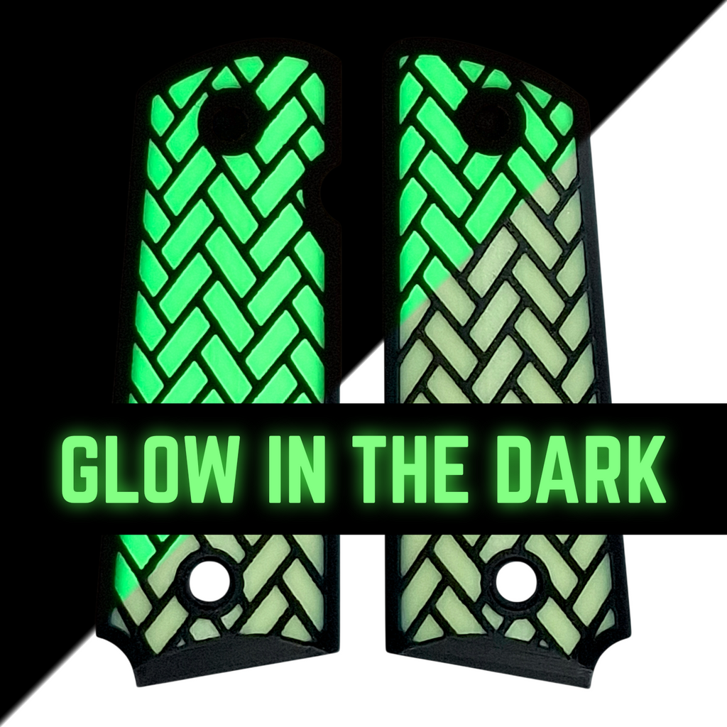 Glow in the Dark Weave Printed 1911 Grips (Compact)