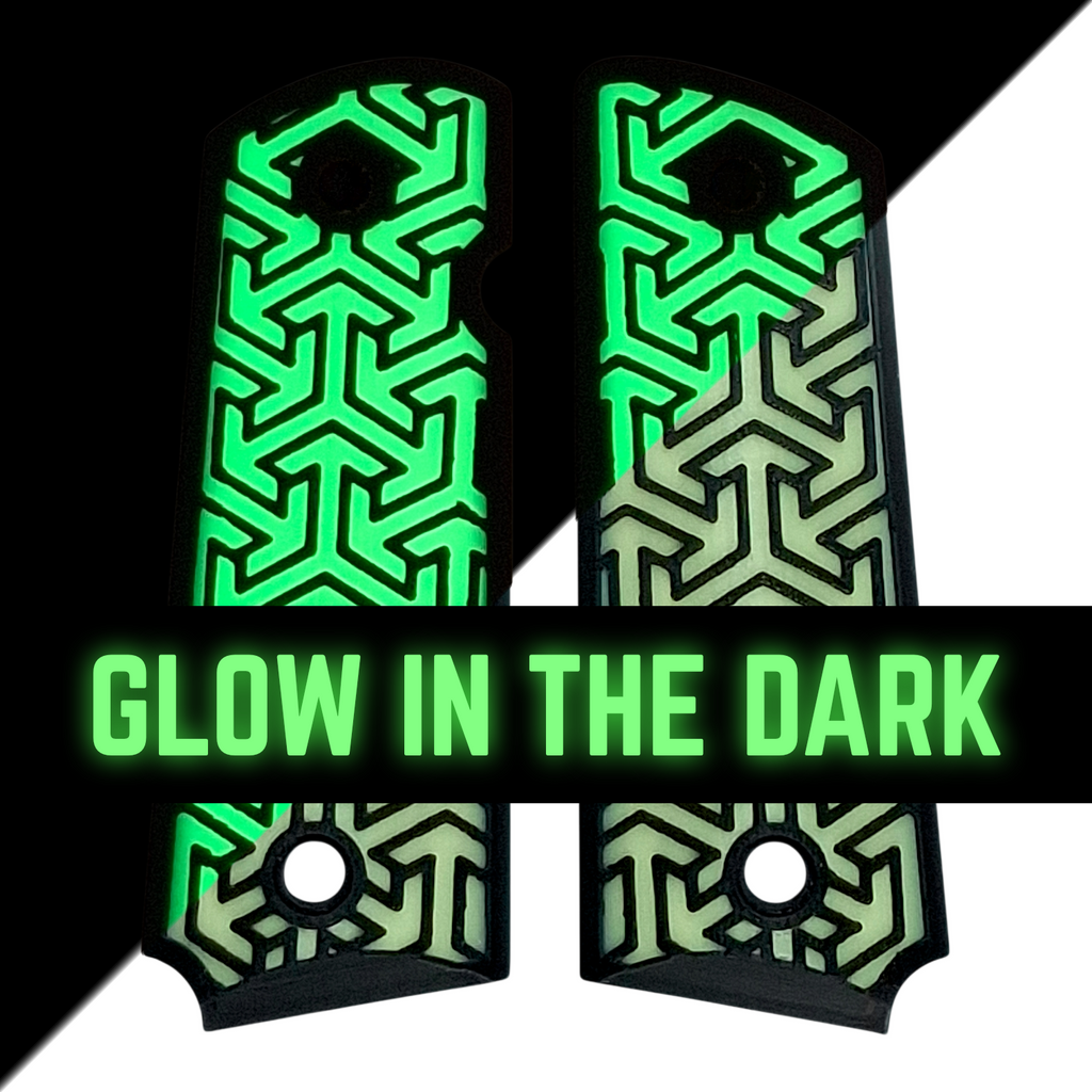 Glow in the Dark Tritessel Printed 1911 Grips (Compact)