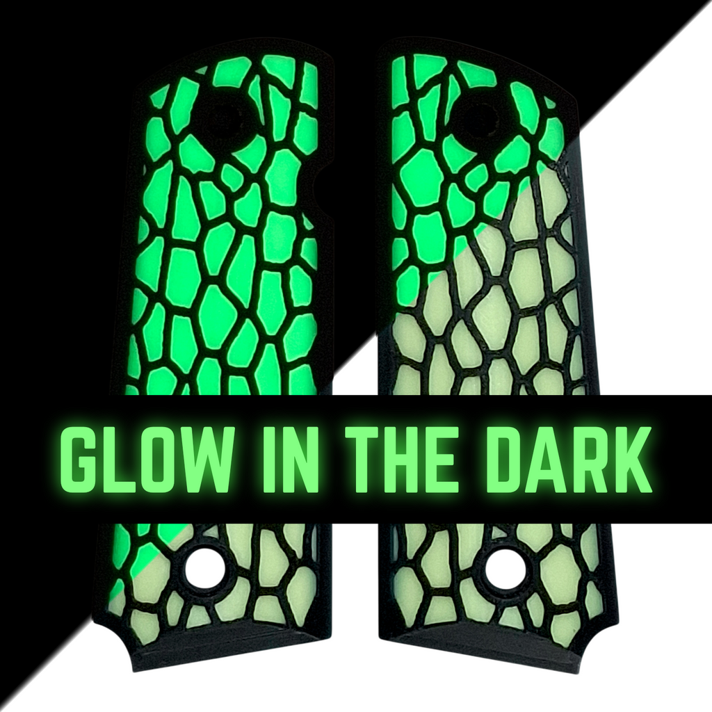 Glow in the Dark Reptile Printed 1911 Grips (Compact)
